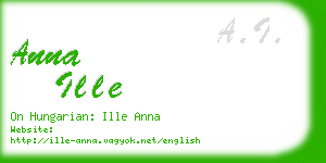 anna ille business card